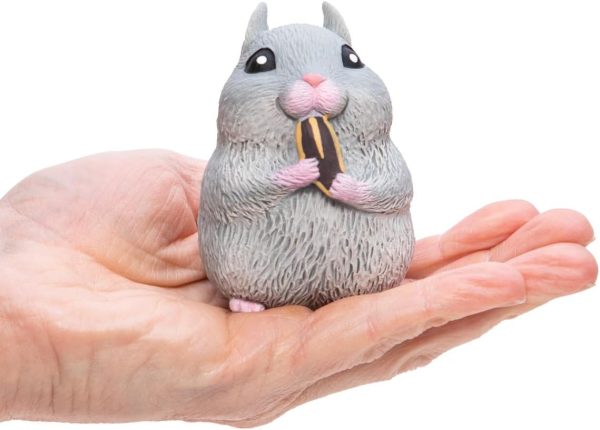 Schylling Chonky Cheeks Hamster - Squishy Squeeze Toy - Color May Vary - Age 3+ (Pack of 1)