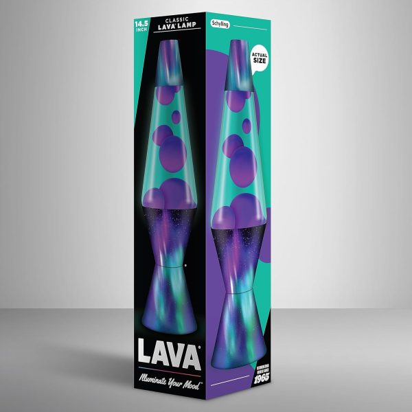The Original Lava? Lamp - 14.5 Aurora Borealis ?C Classic Liquid Motion Lamp - Purple Wax and Blue Liquid - Item #2047 (Amazon Exclusive)